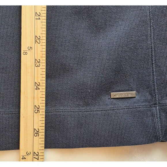 Calvin Klein Mens Large Black 1/4 Zip Pullover - Picture 6 of 6